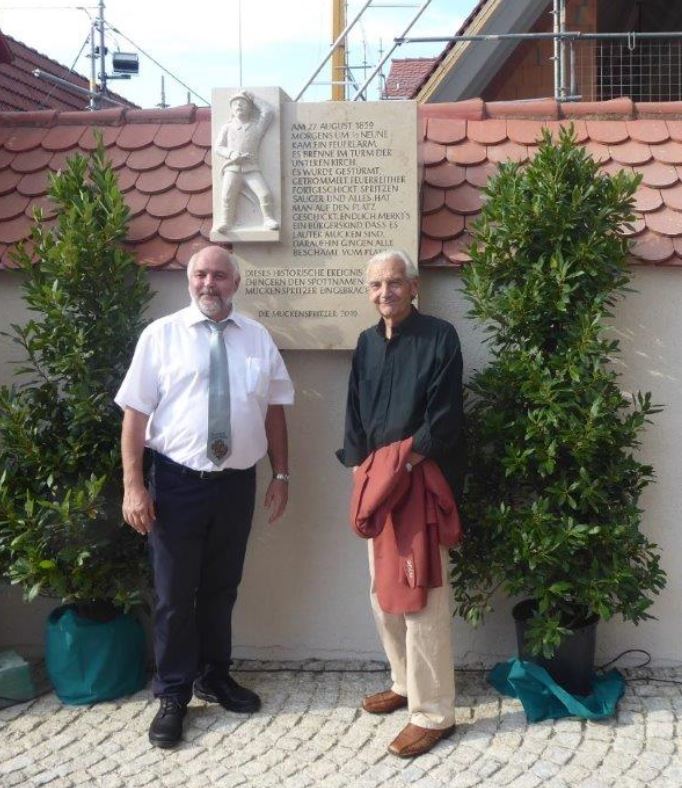 einweihung Gedenksteines der Muckenspritzer